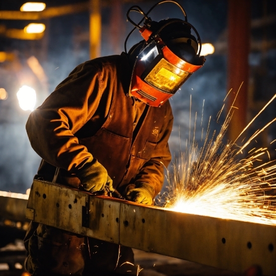 High Resolution Nature Images, Welding Helmet, Welder, Grinding, Steelworker, Workwear