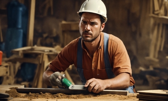 Horror Pictures, Human, Wood, Hard Hat, Helmet, Bluecollar Worker