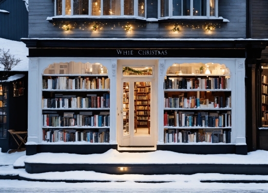 Hot Pics, Snow, Window, Building, Shelf, Shelving