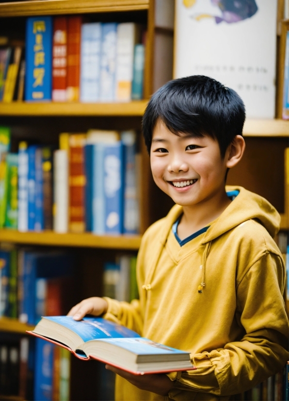 Ig Photo Download, Smile, Book, Shelf, Bookcase, Publication