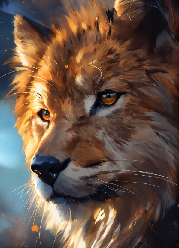 Intro Creator Free, Felidae, Carnivore, Mammal, Whiskers, Painting