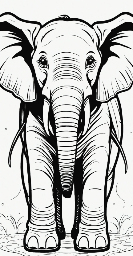 Make Images Into Video, Elephant, Vertebrate, White, Working Animal, Organism