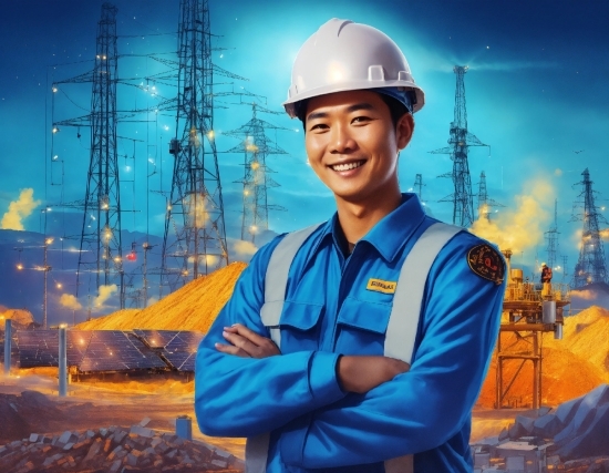 Microsoft Photo Editor Windows 11, Smile, Workwear, Hard Hat, Helmet, Sky