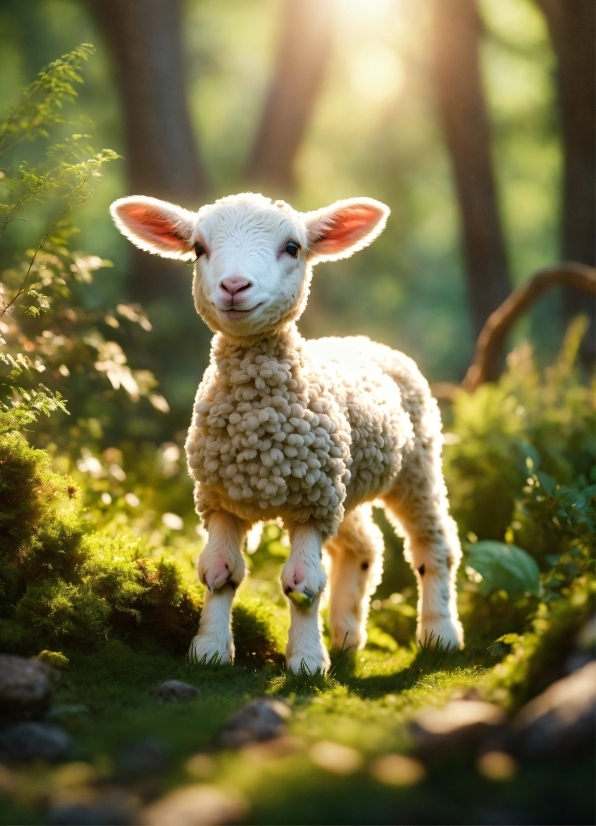 Motion Graphic Online Free, Plant, Eye, Grass, Fawn, Sheep