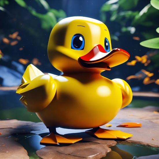 Motion Graphics Creator, Bird, Rubber Ducky, Bath Toy, Beak, Toy