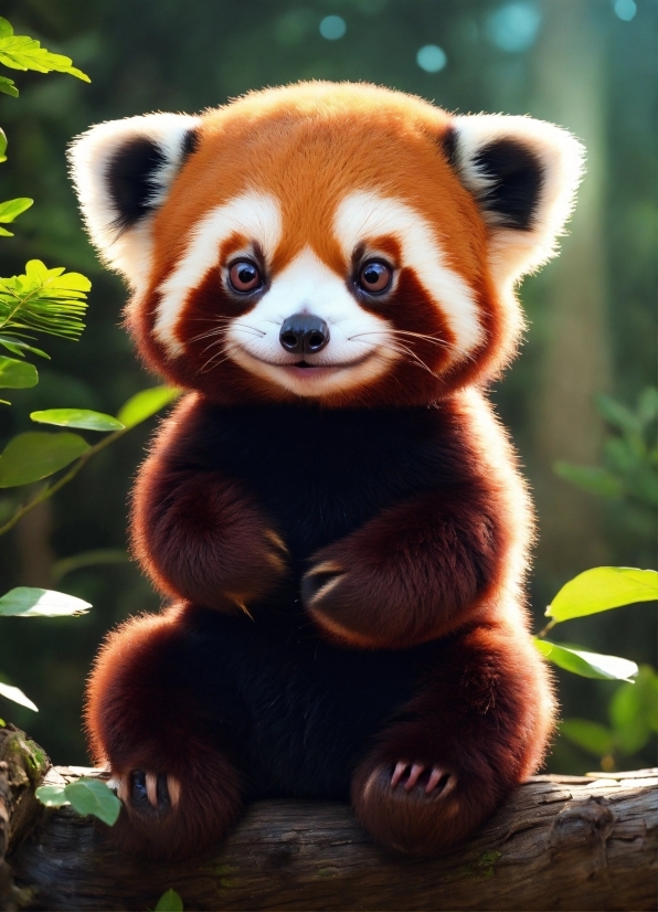 Movavi Video Editor Watermark, Red Panda, Photograph, Nature, Botany, Natural Environment