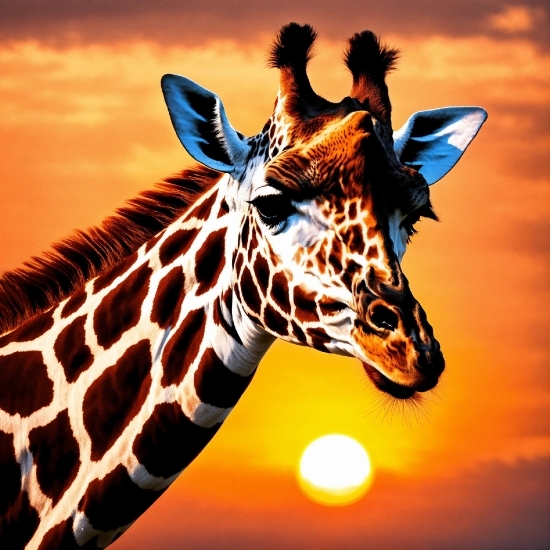 Music No Copyright For Youtube, Giraffe, Giraffidae, Sky, Neck, Organism