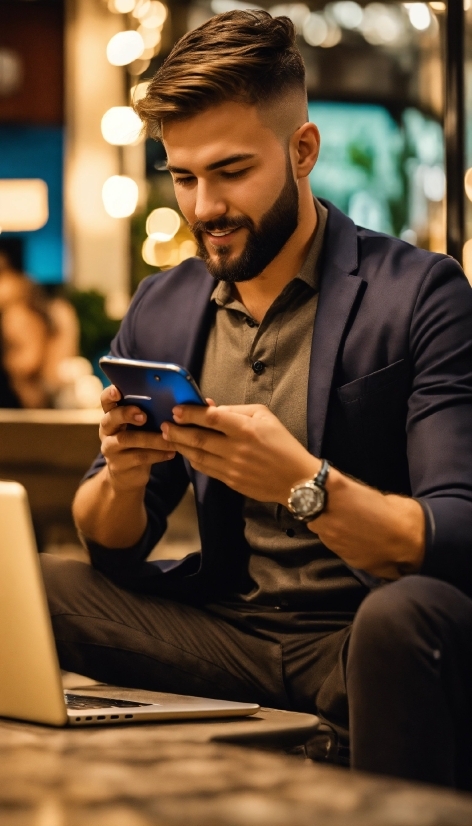 Newspaper Photo Editing Background, Watch, Beard, Smile, Fashion, Eyewear