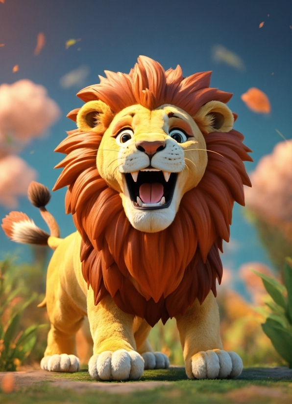 Online Editor Video No Watermark, Sky, Smile, Lion, Plant, Felidae