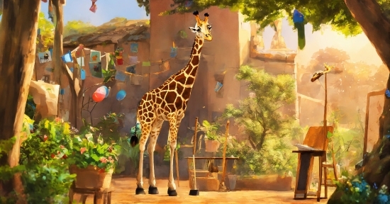 Online Short Video Maker, Plant, Giraffe, Giraffidae, Plant Community, Natural Environment