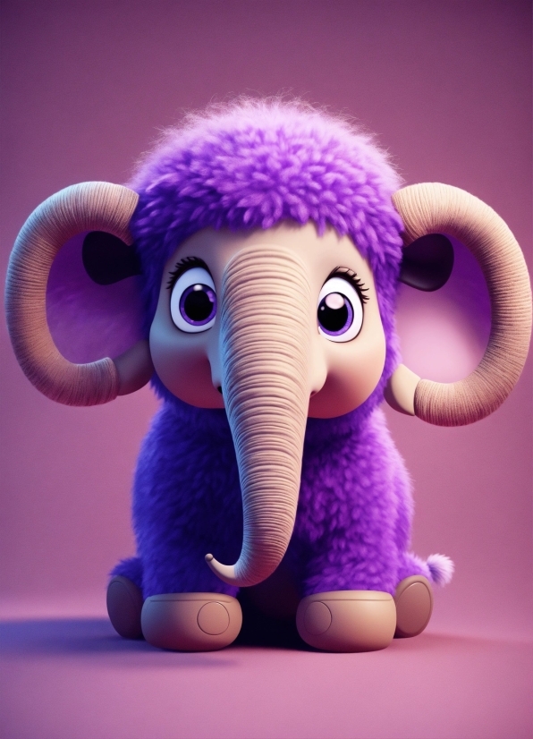 Online Video Cutter Tool, Elephant, Toy, Purple, Organism, Pink