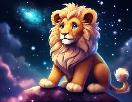 Online Video Editing Site, Cartoon, Felidae, Carnivore, Gesture, Lion