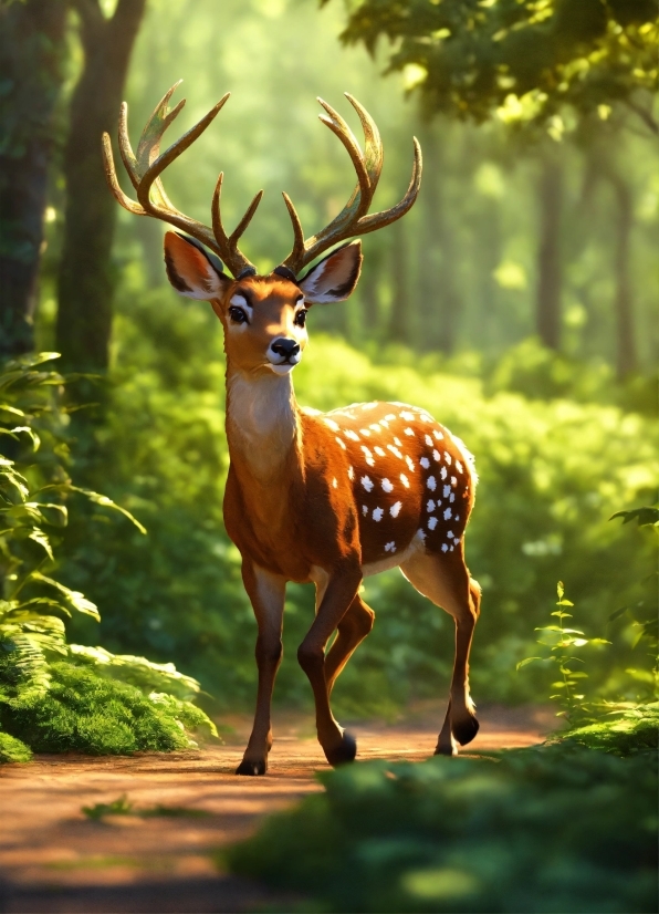 Online Video Editor 4k, Plant, Deer, Natural Landscape, Organism, Grass