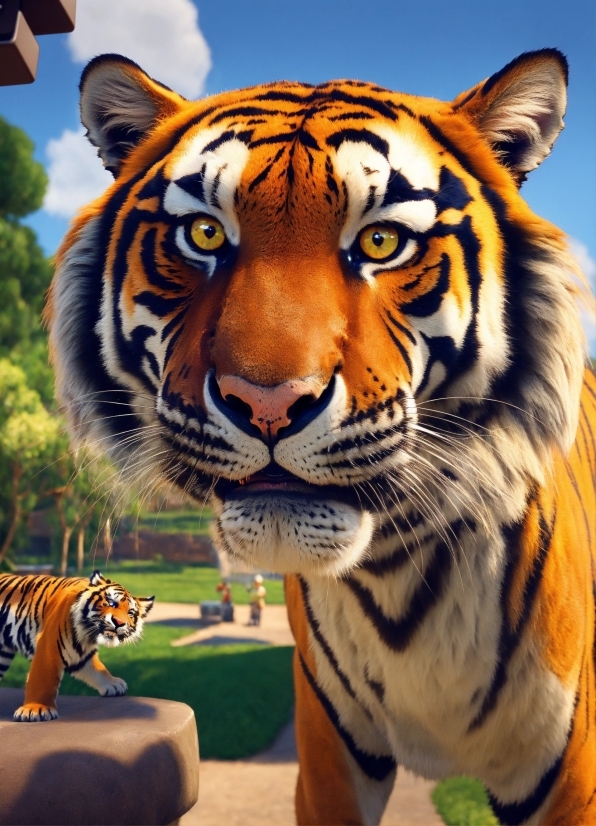 Photo Video Editor, Bengal Tiger, Siberian Tiger, Tiger, Facial Expression, Felidae