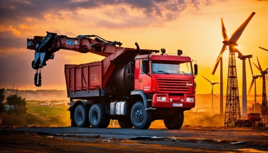 Photo Video Editor, Wheel, Tire, Vehicle, Sky, Windmill