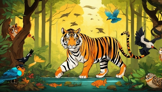 Plant, Bengal Tiger, Siberian Tiger, Tiger, Nature, Felidae