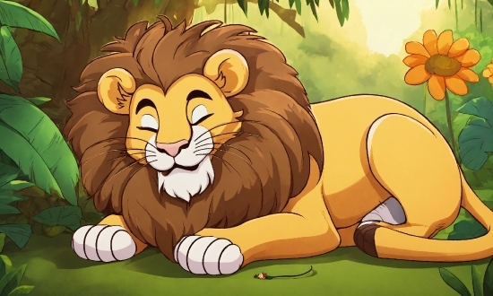 Plant, Cartoon, Nature, Natural Environment, Felidae, Carnivore