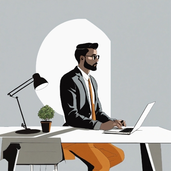 Poster Line Art, Outerwear, Laptop, Coat, Microphone, Computer