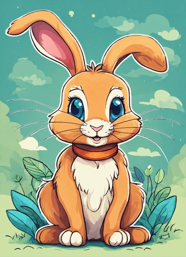 Rabbit, Vertebrate, Organism, Cartoon, Ear, Mammal
