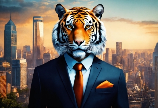 Red Background Hd, Sky, Cloud, Bengal Tiger, Skyscraper, Siberian Tiger