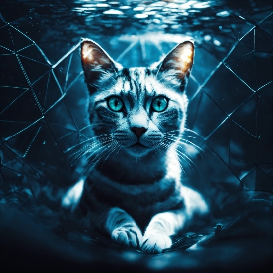 Royalty Free Aesthetic Images, Cat, Carnivore, Flash Photography, Felidae, Water