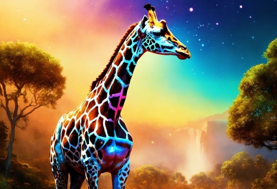 Royalty Free Images For Artists, Giraffidae, Sky, Giraffe, Ecoregion, Light