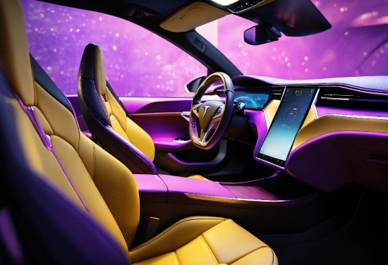 S Logo, Vehicle, Purple, Automotive Design, Motor Vehicle, Car