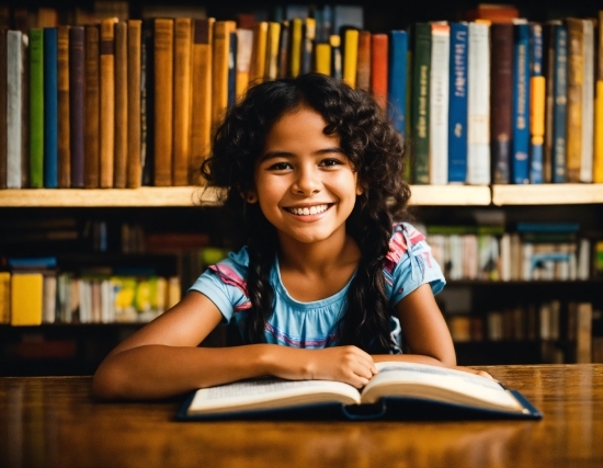 Smile, Bookcase, Furniture, Book, Shelf, Publication