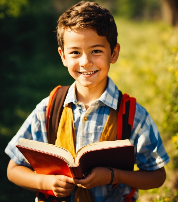 Smile, Head, Happy, People In Nature, Book, Fun