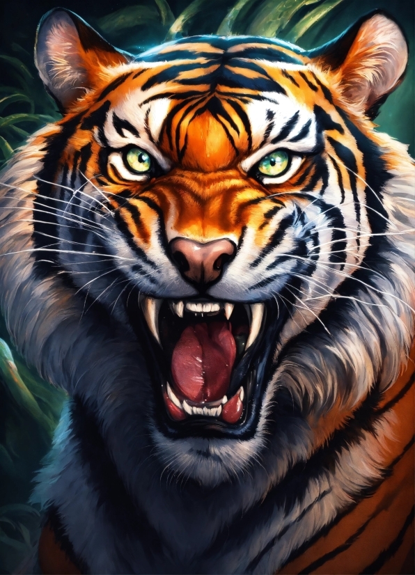 Social Media Post Maker, Head, Bengal Tiger, Siberian Tiger, Eye, Tiger