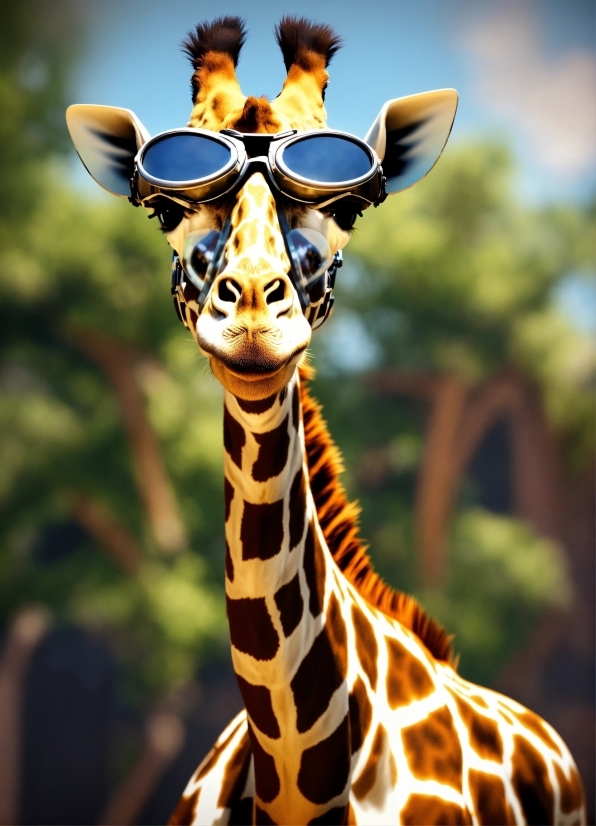 Streamlabs Video Editor, Head, Giraffe, Giraffidae, Photograph, White