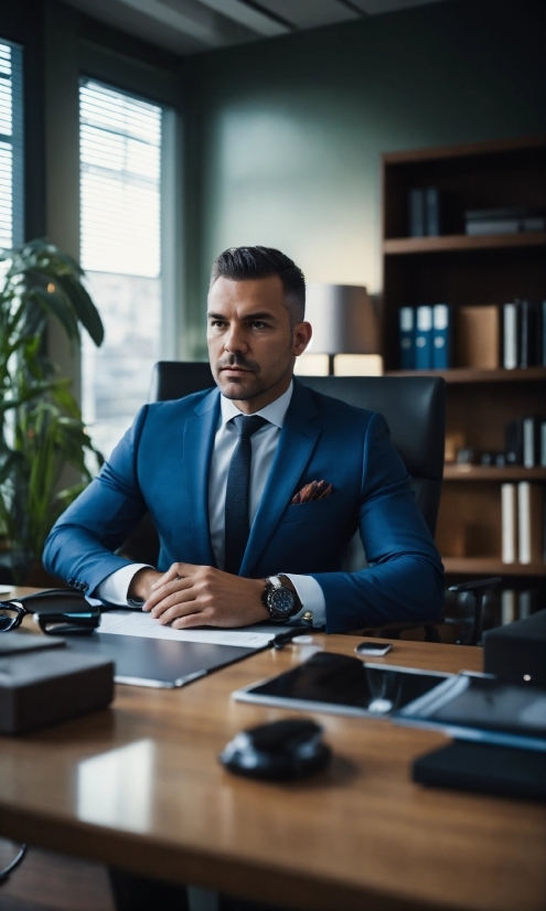 Table, Furniture, Watch, Plant, Window, Tie