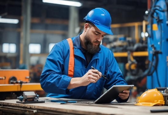 Trifold Brochure Design, Workwear, Hard Hat, Helmet, Cap, Engineer