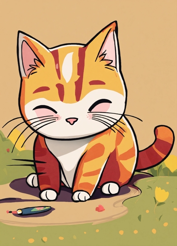 Video Maker Canva, Cat, Facial Expression, Vertebrate, Cartoon, Felidae