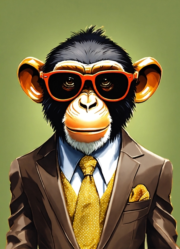 Video Making Software For Beginners, Primate, Tie, Cartoon, Art, Eyewear