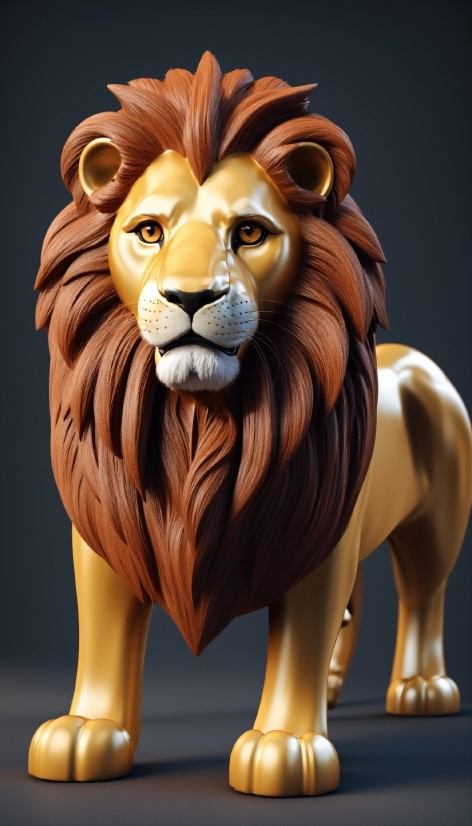 Video Teaser Maker, Lion, Felidae, Carnivore, Wood, Sculpture