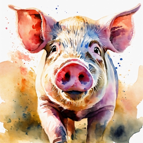 Video To Audio Editor Online, Paint, Art, Painting, Saving, Domestic Pig