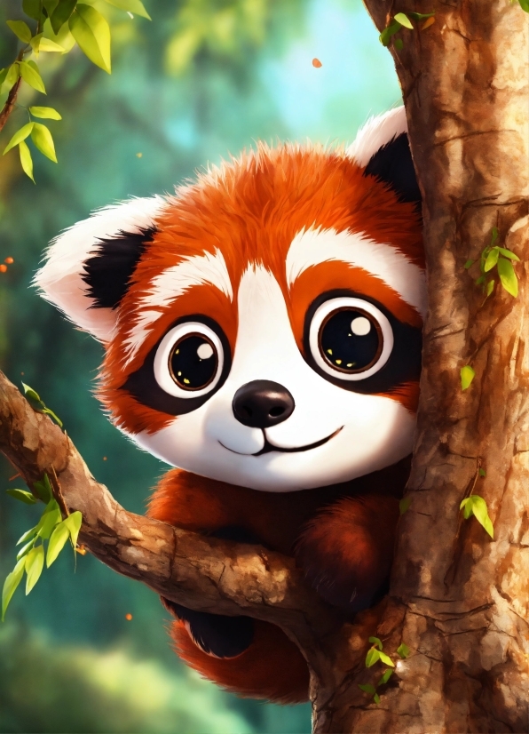 Videosoftdev, Red Panda, Branch, Organism, Carnivore, Tree