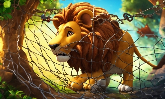 Vn Editing App For Pc, Nature, Felidae, Lion, Lighting, Fence