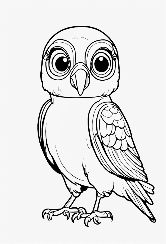 Web Video Editor, Head, Bird, Owl, Beak, Art