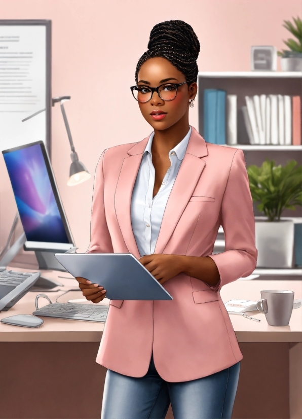 Wonder Woman Poster, Glasses, Plant, Dress Shirt, Computer, Fashion