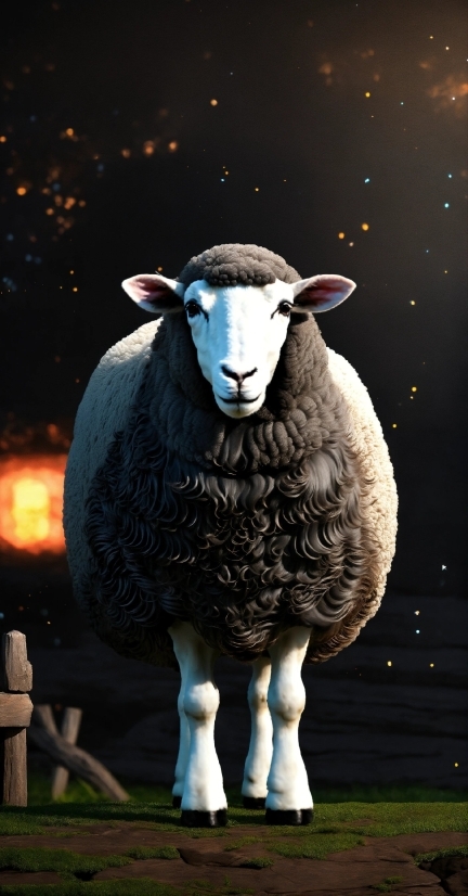 Youtube Video Editor Without Watermark, Light, Sheep, Sheep, Sculpture, Terrestrial Animal