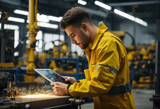 Zaha Hadid Architects, Workwear, Yellow, Engineering, Factory, Technology