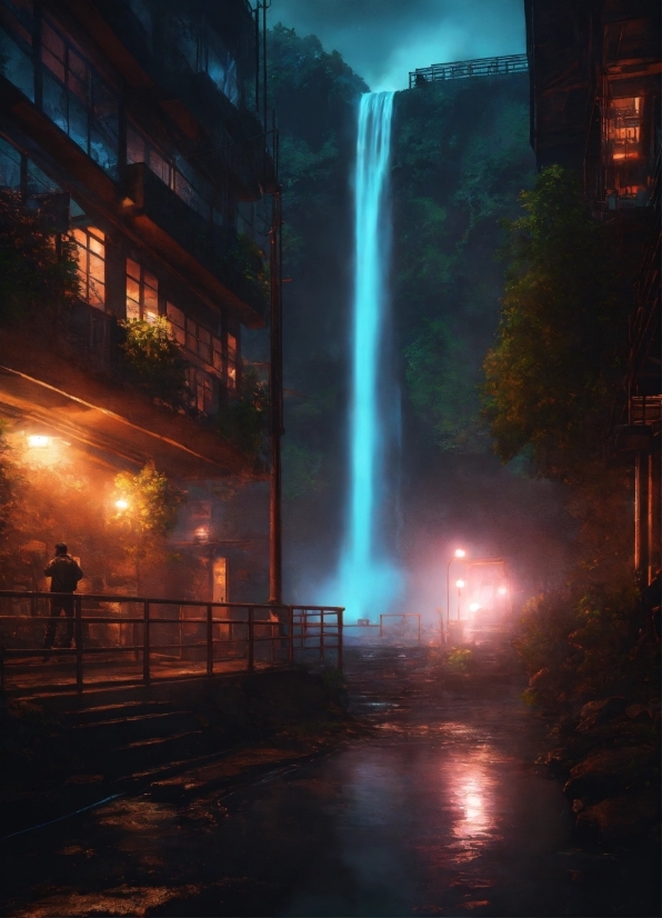 Anime Ai Image Generator, Water, Atmosphere, Automotive Lighting, Light, Sky