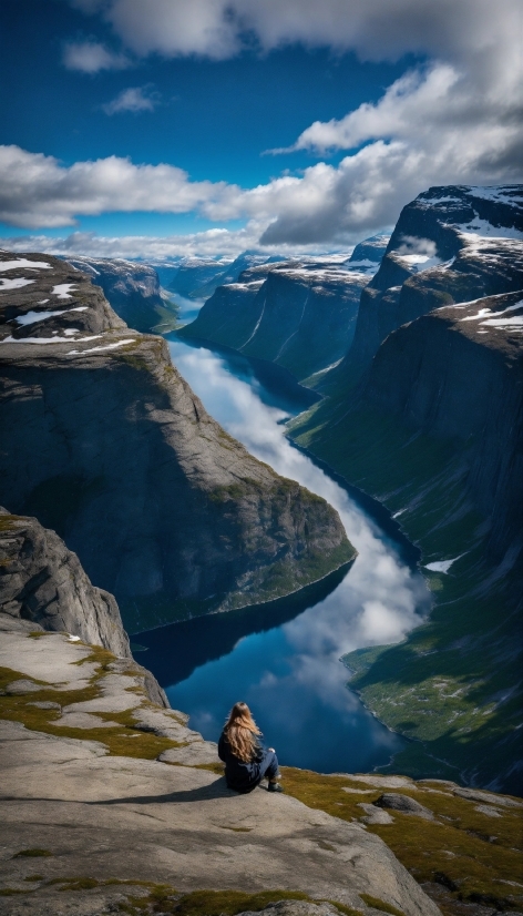 Cloud, Water, Sky, Mountain, Azure, Natural Landscape