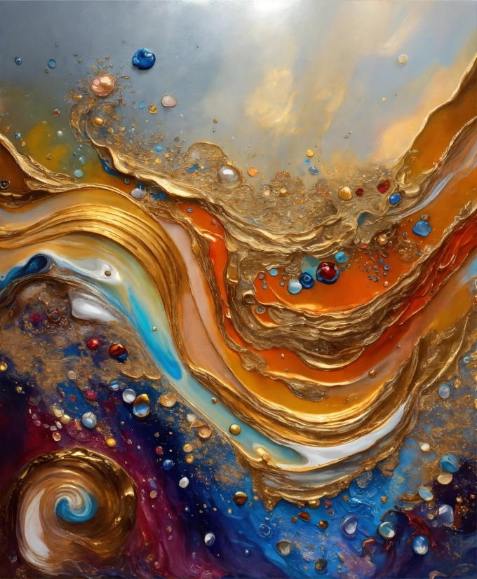 Dall E 2 Examples, Water, Liquid, Art Paint, Fluid, Art