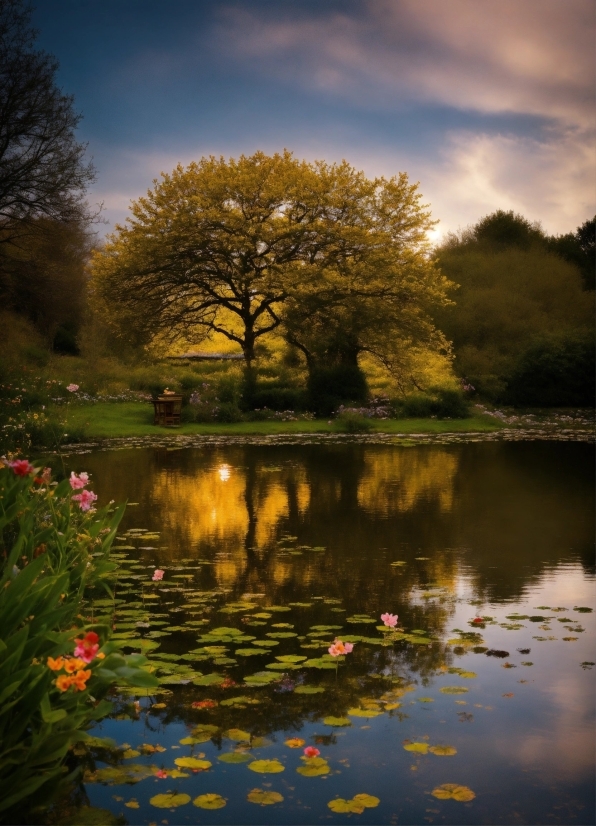 Dall E Pictures, Water, Cloud, Sky, Plant, Water Resources