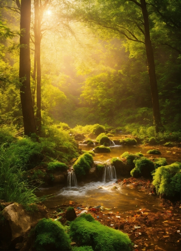 Free Ai Image Enhancer, Water, Plant, Ecoregion, Light, Natural Landscape