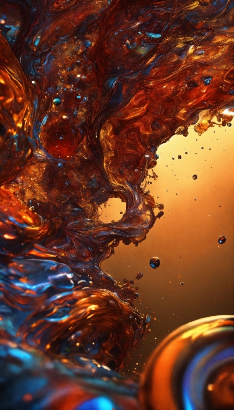 Free Ai Tools, Water, Liquid, Amber, Nature, Orange