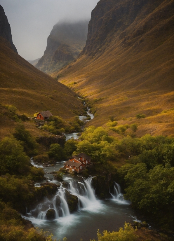 Free Image Upscale, Water, Mountain, Cloud, Sky, Natural Landscape